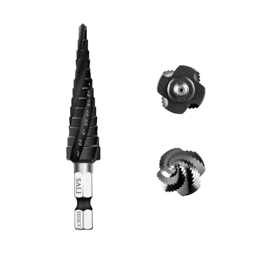 SALI Step Drill Bits Colorful 1/8"-1/2"